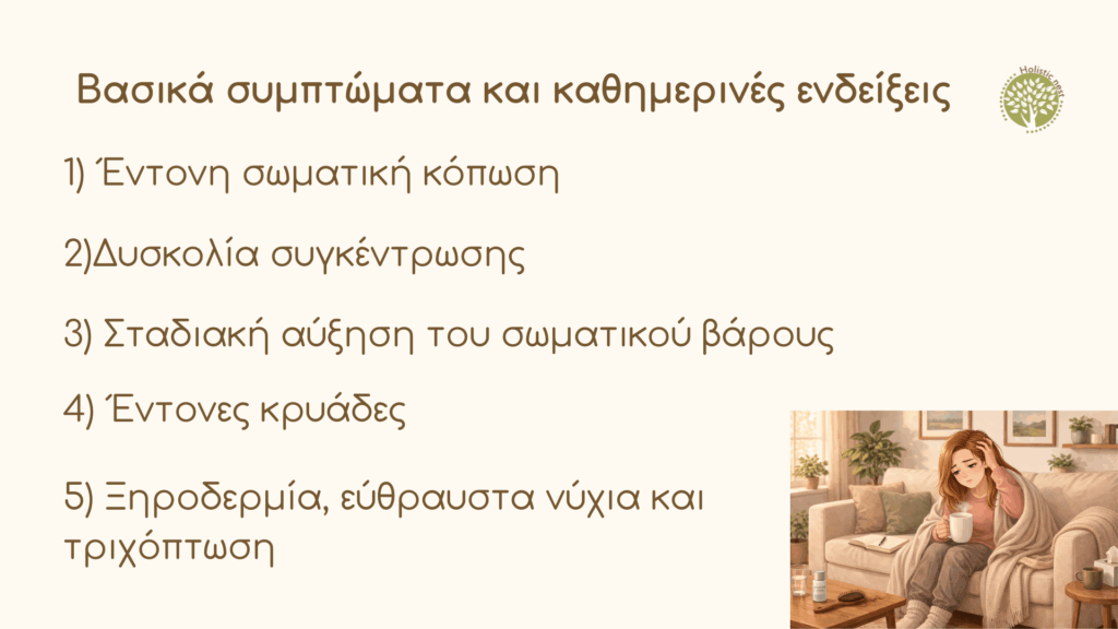 Βασικά συμπτώματα και καθημερινές ενδείξεις 