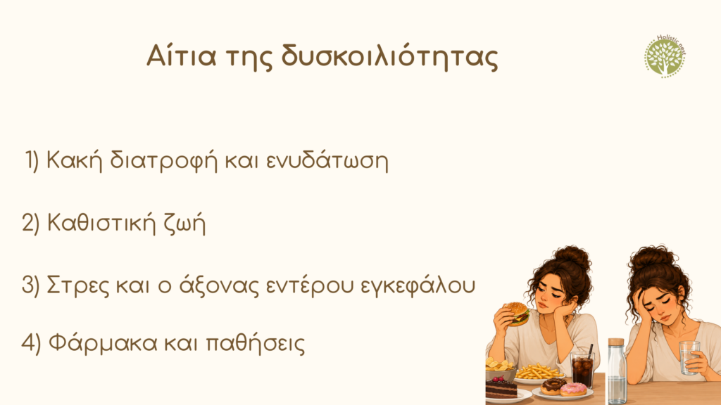 Αίτια της δυσκοιλιότητας