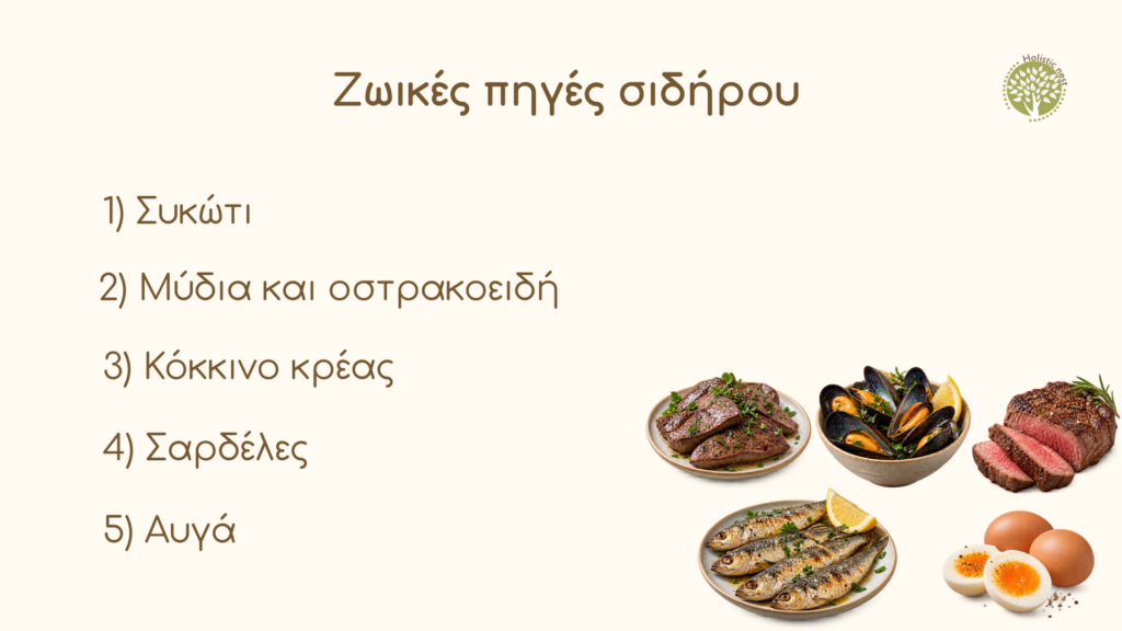 Ζωικές πηγές σιδήρου